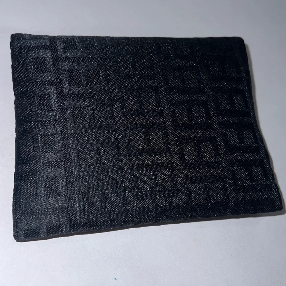 Black Logo Canvas Tissue Holder Credit Business Card Holder